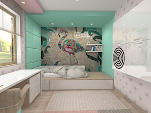 Projekt parteru w domu jednorodzinnym - Średni szary zielony pokój dziecka dla nastolatka dla chłopca dla dziewczynki, styl nowoczesny - zdjęcie od Atelier Art&Design