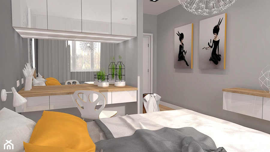 Mieszkanie dla singielki - Sypialnia, styl nowoczesny - zdjęcie od Atelier Art&Design