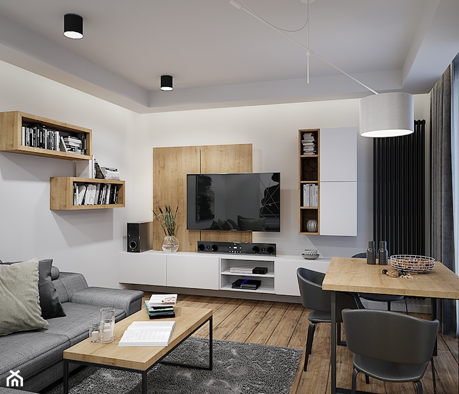 Mieszkanie 53m2 Bemowo - Salon, styl nowoczesny - zdjęcie od DEDEKO