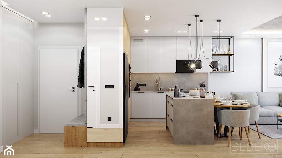 Mieszkanie 60m2 Wilanów - Kuchnia, styl nowoczesny - zdjęcie od DEDEKO