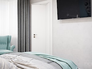 Segment 126m2 Siedlce - Mała szara sypialnia, styl nowoczesny - zdjęcie od DEDEKO
