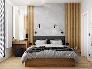 Mieszkanie 60m2 Wilanów - Sypialnia, styl nowoczesny - zdjęcie od DEDEKO