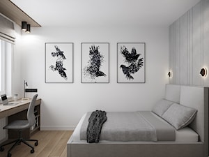 Mieszkanie Bukowiecka - Sypialnia, styl minimalistyczny - zdjęcie od DEDEKO