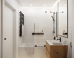 Mieszkanie Kurpioska - Średnia z punktowym oświetleniem łazienka, styl nowoczesny - zdjęcie od DEDEKO - Homebook