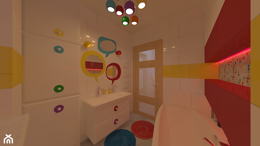 projekt łazienki w stylu pop art - Łazienka, styl nowoczesny - zdjęcie od MyWay Design