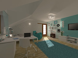 projekt pokoju nastolatki - Salon, styl nowoczesny - zdjęcie od MyWay Design