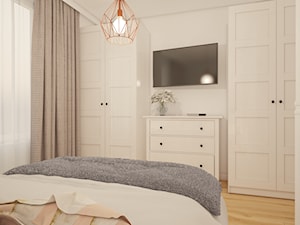 projekt mieszkania w skandynawskim stylu - Średnia biała sypialnia, styl skandynawski - zdjęcie od MyWay Design