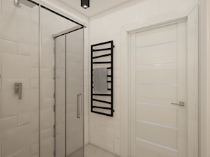 projekt mieszkania w skandynawskim stylu - Mała na poddaszu bez okna łazienka, styl skandynawski - zdjęcie od MyWay Design