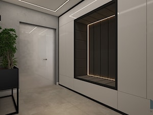 Projekt wnętrz domu - Średni szary hol / przedpokój, styl nowoczesny - zdjęcie od MyWay Design