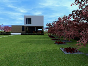 Projekt ogrodu w Sarnowie - Nowoczesne domy, styl nowoczesny - zdjęcie od Hirszberg Pracownia Architektoniczna