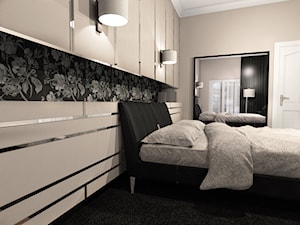 Projekt Mieszkania w Warszawie 140m2 - Średnia beżowa sypialnia, styl tradycyjny - zdjęcie od Hirszberg Pracownia Architektoniczna