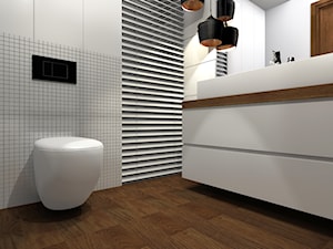 Projekt łazienki w Warszawie - Łazienka - zdjęcie od Hirszberg Pracownia Architektoniczna