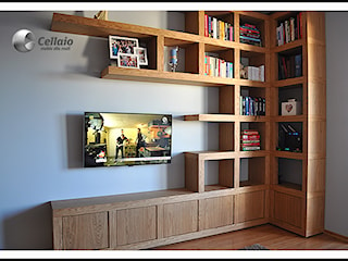 Cellaio - ścianka telewizyjna + biblioteczka