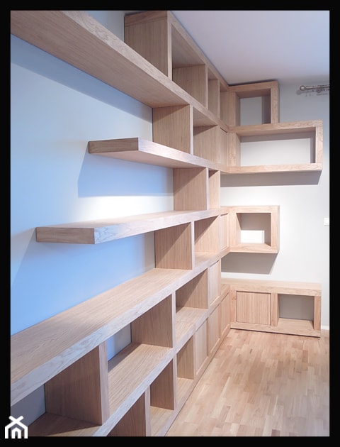 Biblioteczka i półki na książki - Biuro, styl nowoczesny - zdjęcie od Cellaio - półki na książki