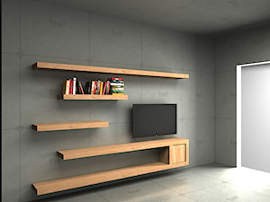 Ścianka TV - zdjęcie od Cellaio - półki na książki