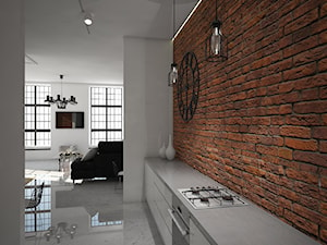 projekt loftu w Łodzi - Kuchnia, styl industrialny - zdjęcie od Dekoncept
