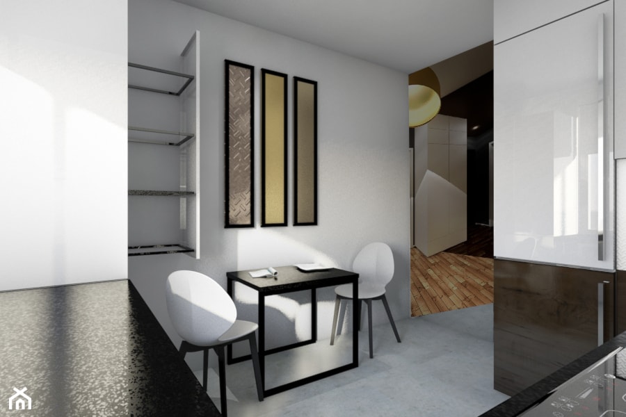 projekt apartamentu we Wrocławiu - Kuchnia, styl minimalistyczny - zdjęcie od Dekoncept