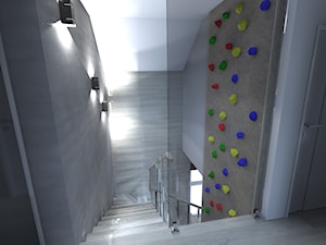 DOM JEDNOrodzinny - Schody, styl nowoczesny - zdjęcie od Interior Design A3D Architekci Krzysztof Gruszfeld