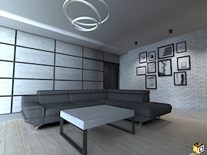 DOM parterowy 160m2 - Salon - zdjęcie od Interior Design A3D Architekci Krzysztof Gruszfeld