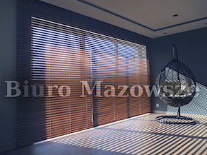 Żaluzje drewniane 50mm - zdjęcie od Biuro Mazowsze