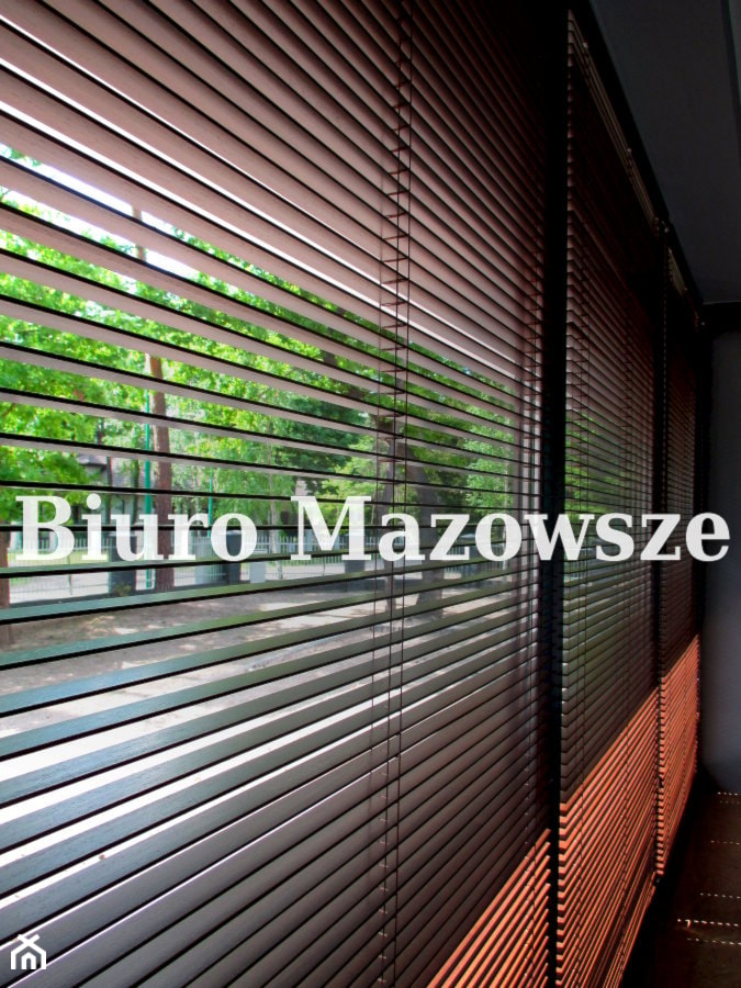 Żaluzje drewniane 25mm - zdjęcie od Biuro Mazowsze
