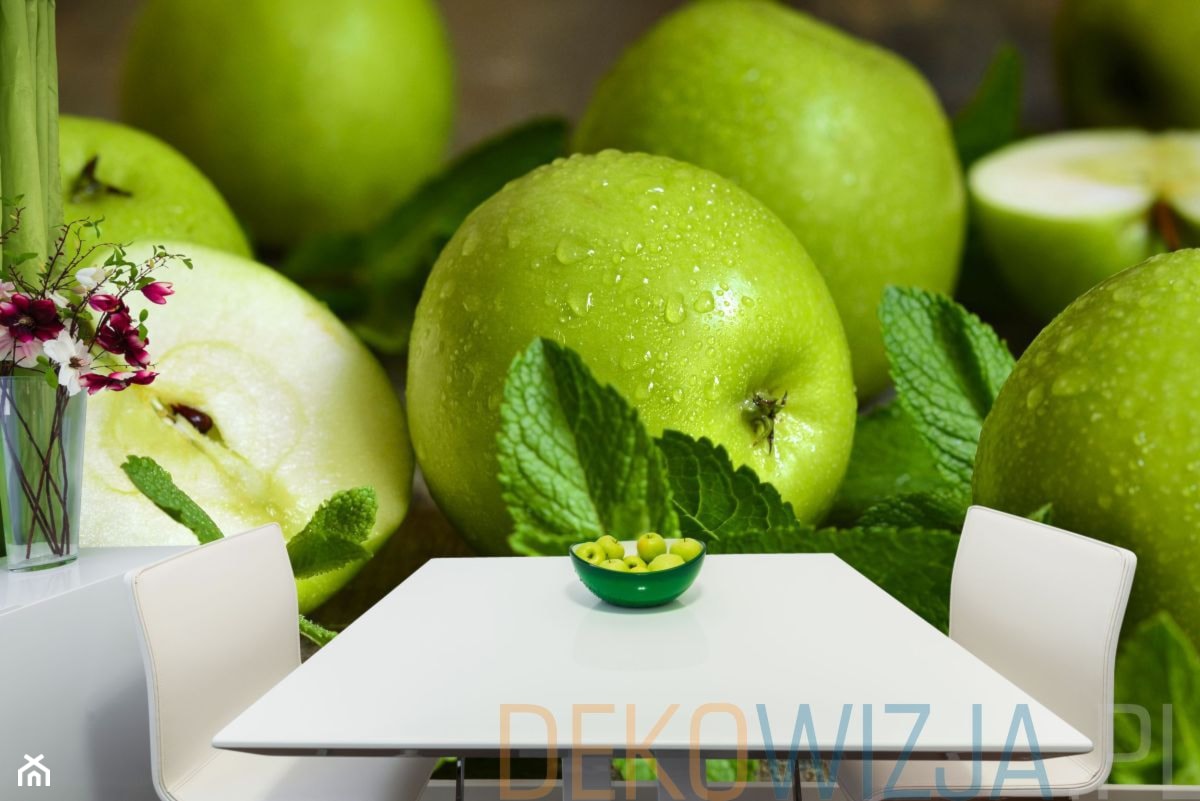 fototapeta zielone jabłka - zdjęcie od dekowizja.pl - Homebook