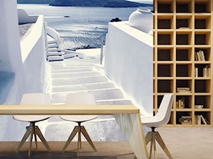 Fototapeta schody na Santorini - zdjęcie od dekowizja.pl
