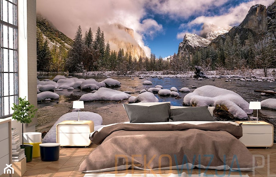 Fototapeta zima w parku Yosemite - zdjęcie od dekowizja.pl