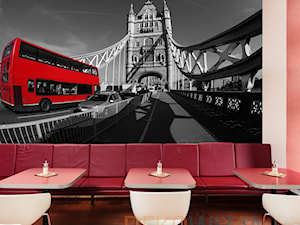 Fototapeta czerwony bus na Tower Bridge - zdjęcie od dekowizja.pl