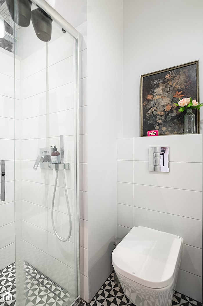 Mieszkanie w kamienicy - konkurs - Mała bez okna łazienka, styl nowoczesny - zdjęcie od MOA design - Homebook