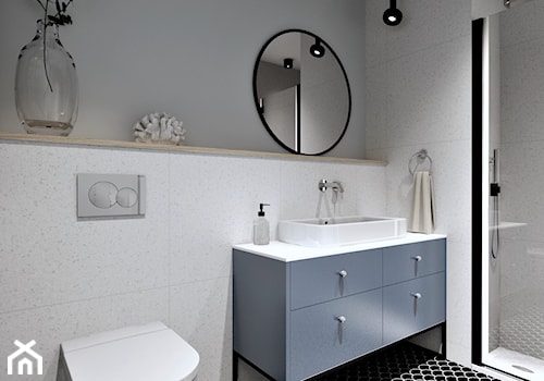 Łazienka z niebieską szafką - zdjęcie od MOA design