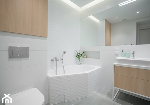 Mieszkanie w stylu moadesign - Średnia bez okna z punktowym oświetleniem łazienka, styl skandynawski - zdjęcie od MOA design