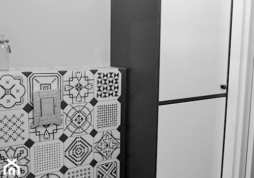 Łazienka czarno-biała - Łazienka, styl nowoczesny - zdjęcie od MOA design