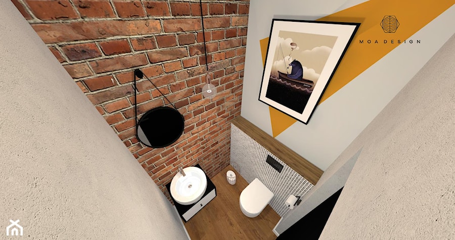 Łazienka, styl industrialny - zdjęcie od MOA design