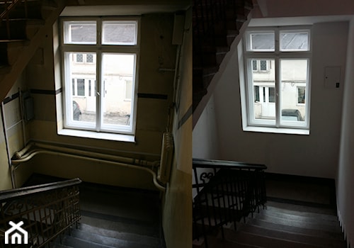 metamorfoza klatki schodowej w budynku pofabrycznym / Łódź - Wnętrza publiczne, styl minimalistyczn ... - zdjęcie od Awer Design