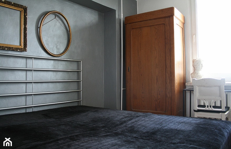 sypialnia / mieszkanie prywatne / Łódź - Sypialnia, styl minimalistyczny - zdjęcie od Awer Design