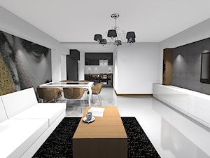 mieszkanie prywatne / Manhattan / Łódź - Salon, styl nowoczesny - zdjęcie od Awer Design