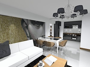 mieszkanie prywatne / Manhattan / Łódź - Salon, styl nowoczesny - zdjęcie od Awer Design