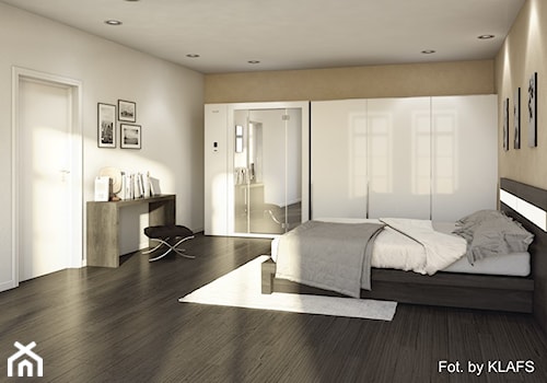 Sauna S1 - idealna do każdego wnętrza - Duża biała sypialnia, styl tradycyjny - zdjęcie od KLAFS