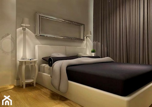 Średnia beżowa sypialnia, styl tradycyjny - zdjęcie od LaskowskaWnętrza