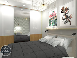 Mieszkanie 55 m2 - Sypialnia, styl skandynawski - zdjęcie od Ano Studio