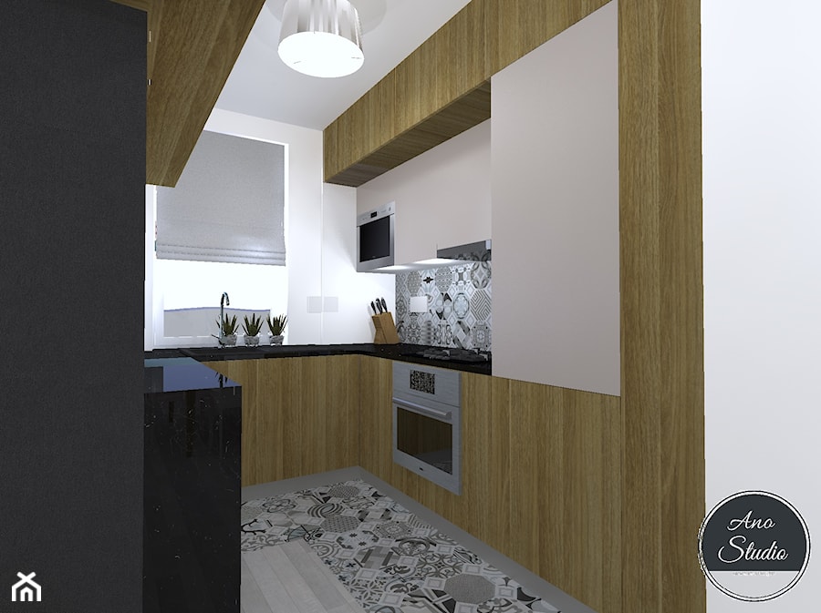 Mieszkanie w bloku - 52 mkw - Kuchnia, styl nowoczesny - zdjęcie od Ano Studio