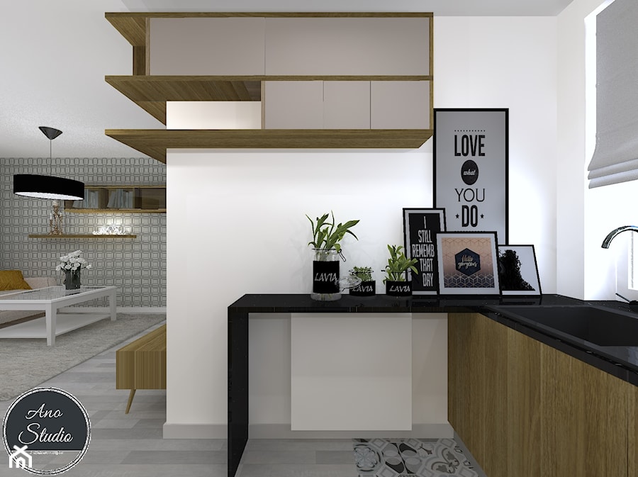 Mieszkanie w bloku - 52 mkw - Kuchnia, styl nowoczesny - zdjęcie od Ano Studio