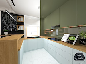 Mieszkanie 55 m2 - Kuchnia, styl nowoczesny - zdjęcie od Ano Studio