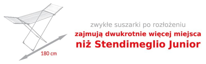 Piętrowa suszarka do ubrań STENDIMEGLIO Junior - zdjęcie od Domid.pl - Homebook