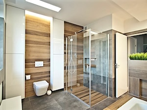Willa Solskiego - Myślenice - Realizacja 2013 - Średnia łazienka z oknem, styl nowoczesny - zdjęcie od NOVI art Pracownia projektowa