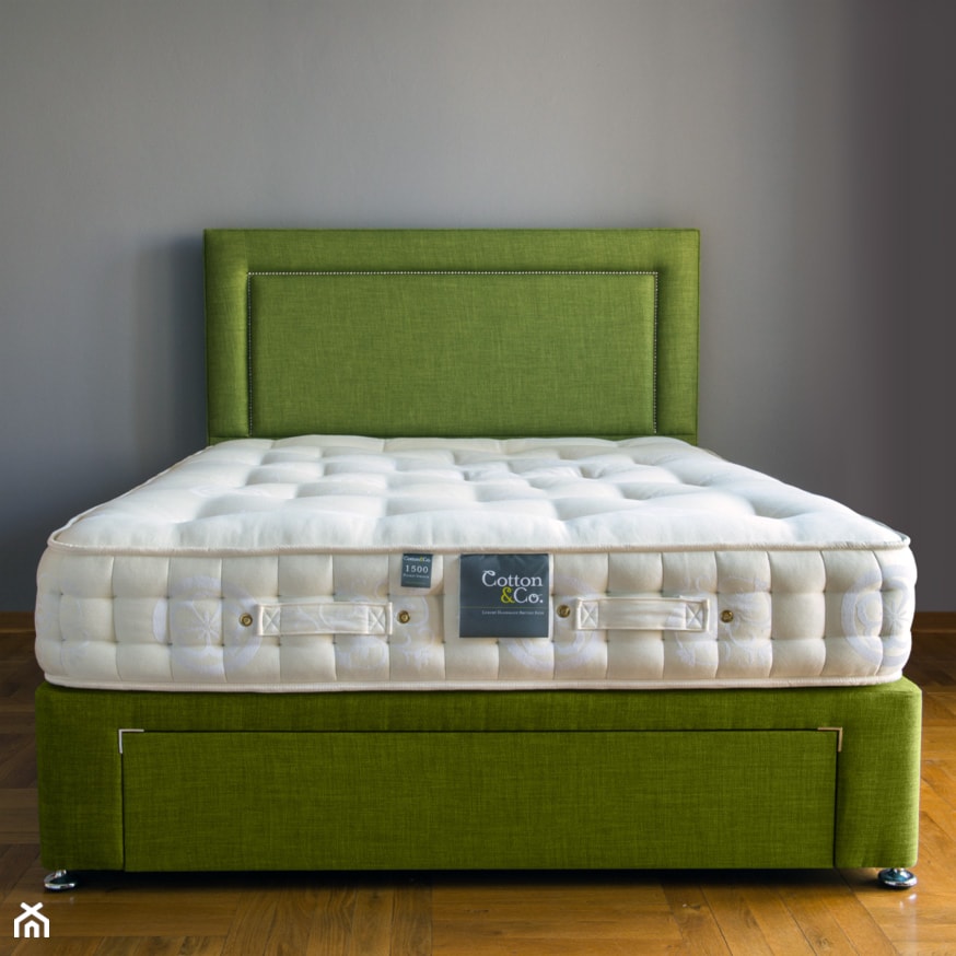 Łóżko kontynentalne-tapicerowane Stockholm wraz z materacem - zdjęcie od Cotton&Co.
