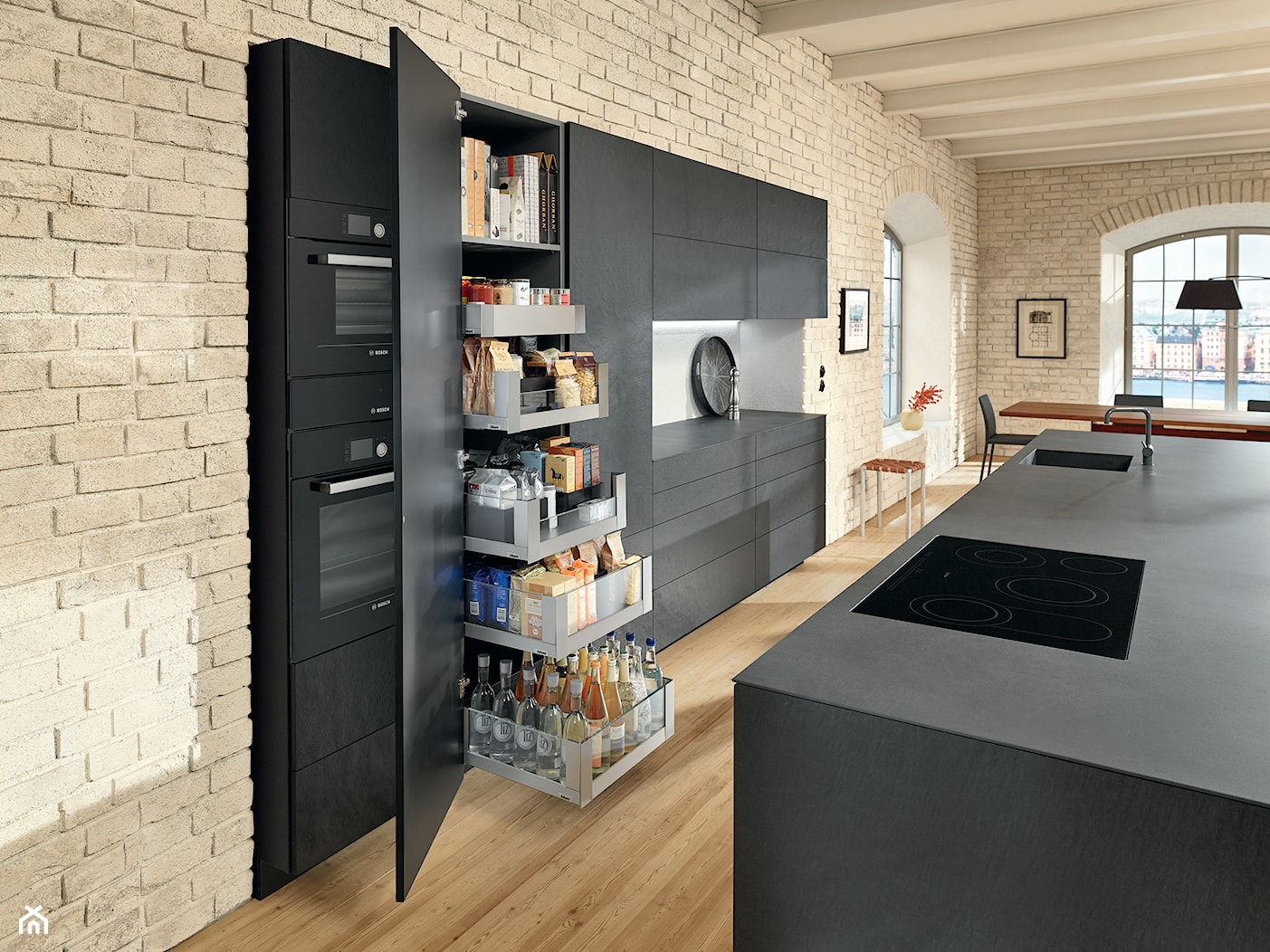 Szafa cargo w każdym pomieszczeniu - Kuchnia, styl nowoczesny - zdjęcie od Blum - Homebook
