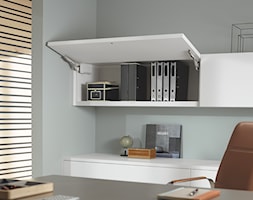 Szafki górne z podnośnikami AVENTOS - Biuro, styl minimalistyczny - zdjęcie od Blum - Homebook