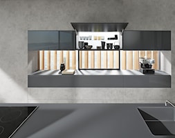 Szafki górne z podnośnikami AVENTOS - Kuchnia, styl minimalistyczny - zdjęcie od Blum - Homebook